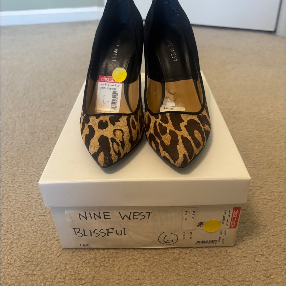 Nine West Leopard Print Heels